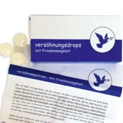 Versöhnungsdrops inkl. Beipackzettel mit Friedensangebot
