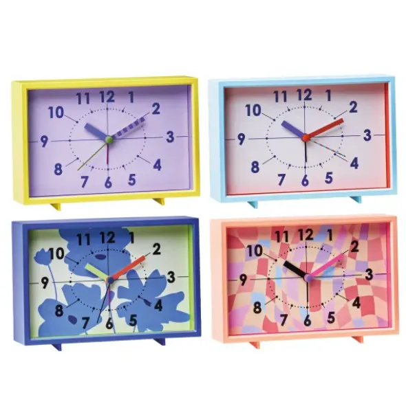 Vintage Wecker mit Licht- & Alarmfunktion blau