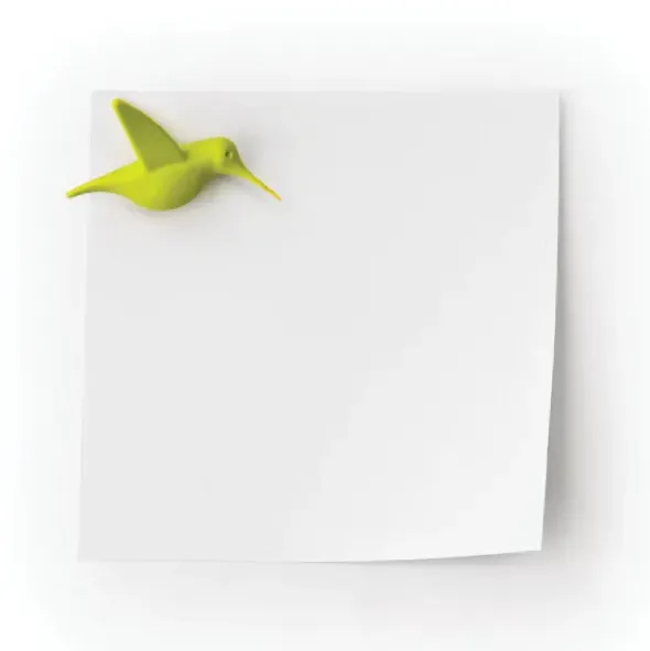 Vogel-Magnet Humming birds 6er-Set, pastell