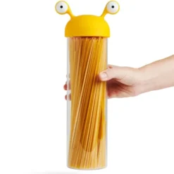 Vorratsglas Spaghetti Monster – lustiger Nudelvorratsdose mit Kulleraugen-Deckel