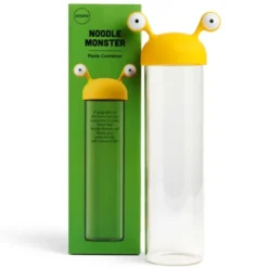 Vorratsglas Spaghetti Monster – lustiger Nudelvorratsdose mit Kulleraugen-Deckel