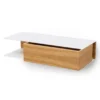Wandboard mit Schublade Eiche - Hängelade FLUB weiß