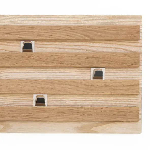Wandgarderobe 78 x 28 cm - flexibel verschiebbare Haken