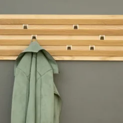 Wandgarderobe 78 x 28 cm - flexibel verschiebbare Haken