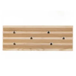 Wandgarderobe 78 x 28 cm - flexibel verschiebbare Haken