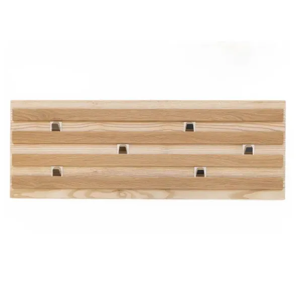 Wandgarderobe 78 x 28 cm - flexibel verschiebbare Haken