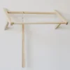 Wandgarderobe YLO 65 cm – Kleiderstange Holz Esche