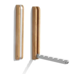 Wandhaken klappbar - Design Kleiderlüfter aus Eichenholz mit Metallhaken
