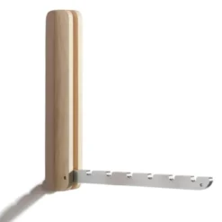 Wandhaken klappbar - Design Kleiderlüfter aus Nussbaumholz mit Metallhaken