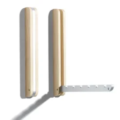 Wandhaken klappbar - Design Kleiderlüfter aus Ahornholz mit Metallhaken