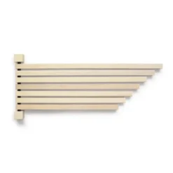 Wandpfau PAVO L – Utensilien- und Handtuchhalter aus Holz 65 x 28 cm