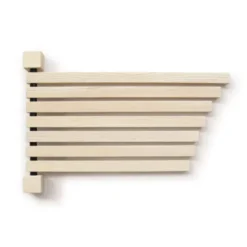Wandpfau PAVO S – Utensilien- und Handtuchhalter aus Holz 44 x 28 cm
