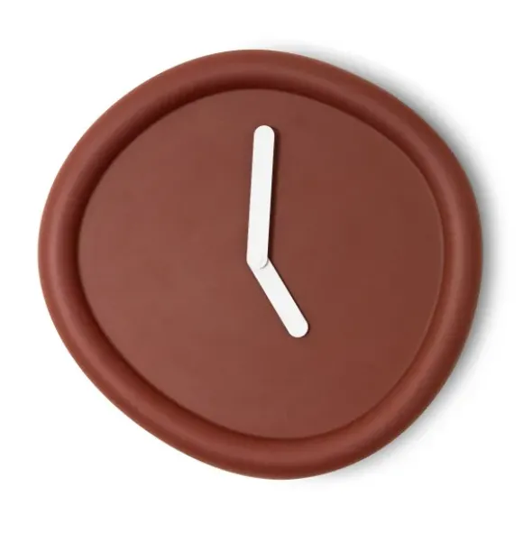 Wanduhr ROUND CLOCK 44 cm bordeaux