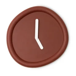 Wanduhr ROUND CLOCK 44 cm bordeaux