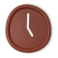 Wanduhr ROUND CLOCK 44 cm bordeaux