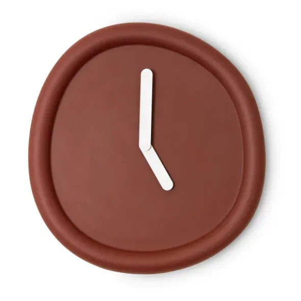 Wanduhr ROUND CLOCK 44 cm bordeaux