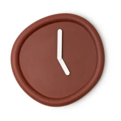 Wanduhr ROUND CLOCK 44 cm bordeaux