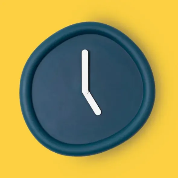 Wanduhr ROUND CLOCK 44 cm dunkelgrün