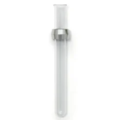 Wandvase DIAMANT - Vase Glasröhre mit Metallring, selbstklebend