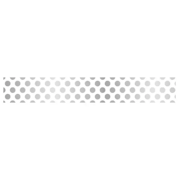 Washi Tape DECO DOTS silber – Masking Tape silber gepunktet