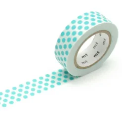 Washi Tape DECO DOTS soda blau