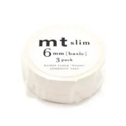 Washi Tape MT SLIM K Set a 3 Rollen - 6 mm weiß