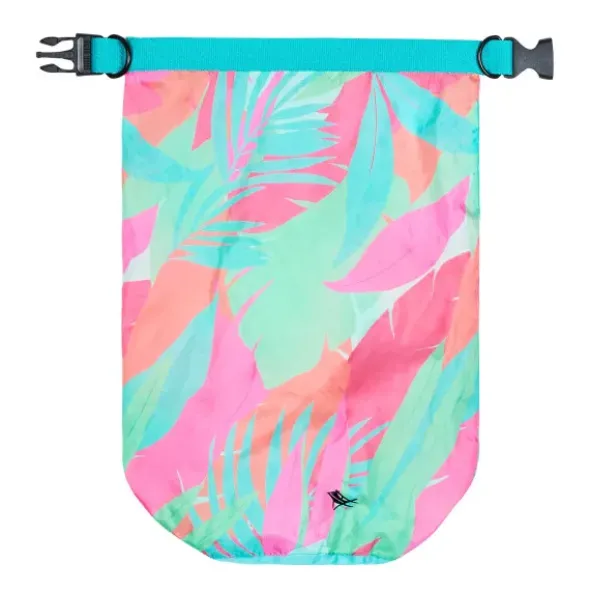 Wasserfeste Tasche 5 l mit buntem Tropenmuster – Drybag mit Rollverschluss & Schultergurt
