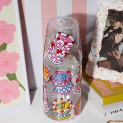 Wasserkaraffe 0,9 l mit Trinkglas – 2-teiliges Trinkset aus Glas mit Sweetie-Motiv