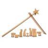Weihnachtskrippe - Holzkrippe Simply Christmas, Eiche