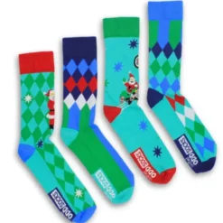 Weihnachtssocken Santa Banta – 4 Socken Gr. 39-46