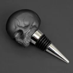 Weinverschluss Totenkopf - Death by Wine, schwarz