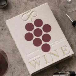 Weinzubehör-Set im Aufbewahrungsbuch 4-teilig – Korkenzieher, Ausgießer, Verschluss & Tropfring