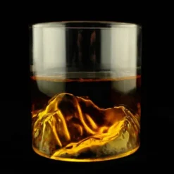 Whiskeyglas on the Rocks - Glas mit 3D Berg
