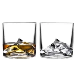 Whiskeygläser 3D-Berg MOUNT EVEREST Set 2 Stück