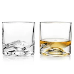 Whiskygläser 3D-Berg MONT BLANC, Set 2 Stück