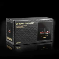 Whiskygläser 3D-Berg MONT BLANC, Set 2 Stück