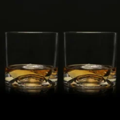 Whiskygläser 3D-Berg MONT BLANC, Set 2 Stück