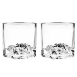 Whiskygläser 3D-Berg MONT BLANC, Set 2 Stück
