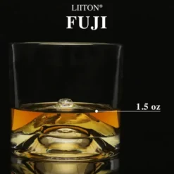 Whiskygläser 3D-Berg MOUNT FUJI, Set 2 Stück