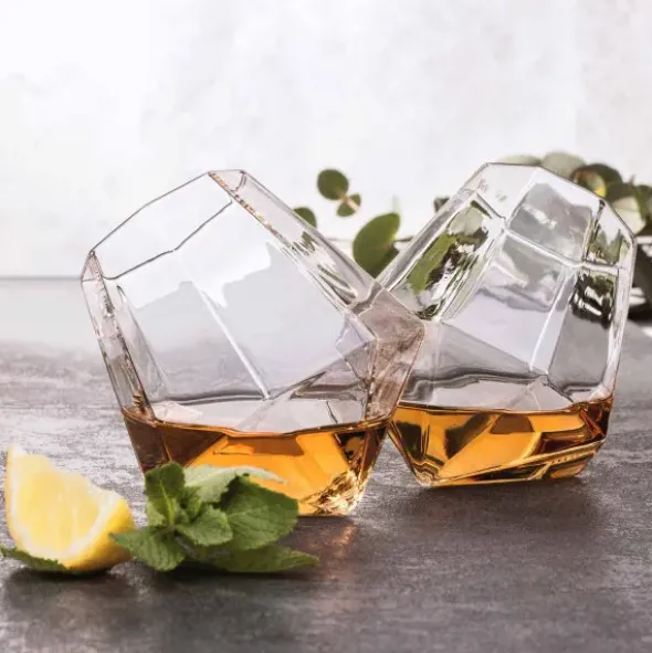 Whiskygläser 2er-Set Geschenkbox - Diamant Gläser