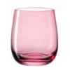 Windlicht / Trinkglas SORA Glas bauchig 360 ml, rot
