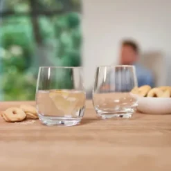 Windlicht / Trinkglas TIVOLI bauchig, Glas transparent 360 ml