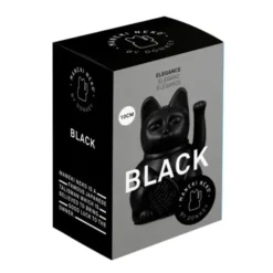 Winkekatze / Glückskatze LUCKY CAT MINI schwarz