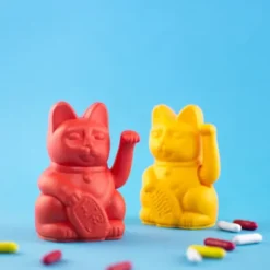 Winkekatze / Glückskatze LUCKY CAT MINI lila