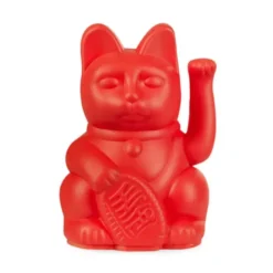 Winkekatze / Glückskatze LUCKY CAT MINI rot