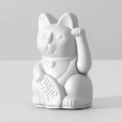 Winkekatze / Glückskatze LUCKY CAT MINI weiß