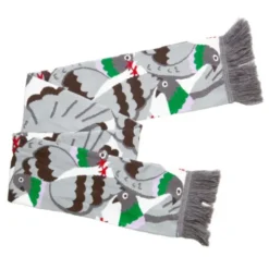 Winter-Schal mit Tauben-Motiv, Pigeon Scarf