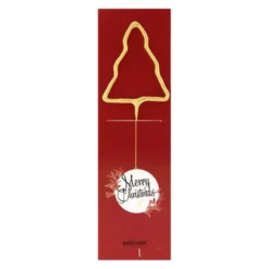 Wunderkerze Tannenbaum - Merry Christmas rot