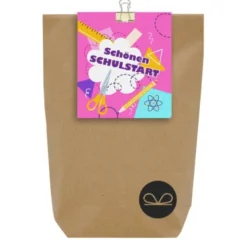 Wundertüte Einschulung Mädchen - Schulstart Geschenktüte befüllt, pink