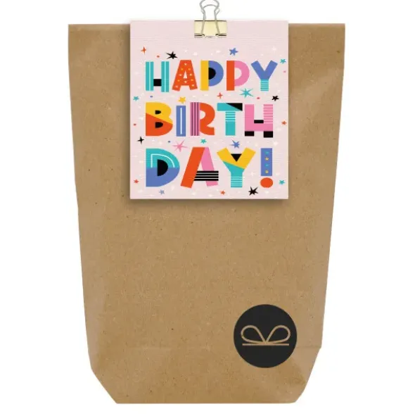 Wundertüte Happy Birthday bunt - Geburtstag Geschenktüte befüllt